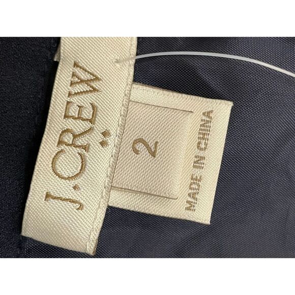 J. Crew Women's Dress Slip Maxi Sweetheart Neck Sleeveless 2 Blue Geometric - Picture 8 of 10